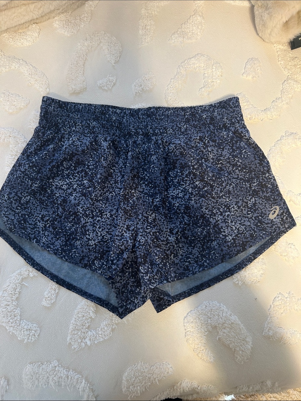 ASICS Navy Microprint Athletic Running Shorts